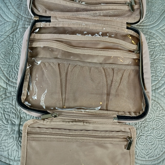 2/$30 Nishel Petal Pastel Pink Hanging Travel Toiletry Cosmetic Bag Organizer - Picture 13 of 15